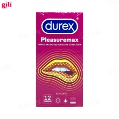 Bao cao su Durex Pleasuremax hộp 12 chiếc tăng khoái cảm chính hãng