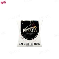 Bao cao su Fiesta Long Shock Ultra Thin hộp 3 chiếc kéo dài thời gian chính hãng