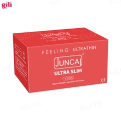 Bao cao su siêu mỏng Juncai Ultra Slim hộp 10 chiếc chính hãng