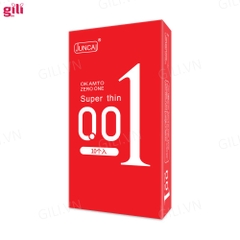 Bao cao su siêu mỏng Juncai 001 Superthin Red hộp 10 chiếc chính hãng