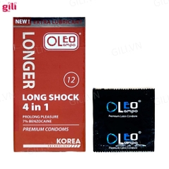 Bao cao su kéo dài thời gian Oleo Lambo 4in1 hộp 12 chiếc chính hãng