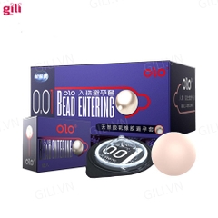 Bao cao su tăng khoái cảm Olo Đầu Bi hộp 10 chiếc Bead Entering chính hãng