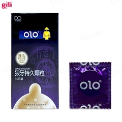 Bao cao su Olo Long Love Dots hộp 10 chiếc kéo dài thời gian chính hãng