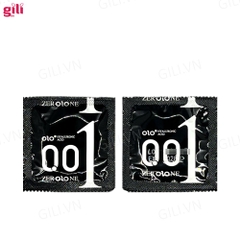 Bao cao su siêu mỏng Olo Thin Square Black hộp 10 chiếc chính hãng