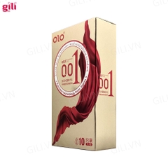 Bao cao su siêu mỏng Olo Thin Square Gold hộp 10 chiếc chính hãng