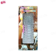 Bao cao su đôn dên Crystal Condom Gai Nhỏ tăng kích thước chính hãng