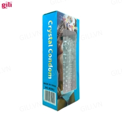 Bao cao su đôn dên Crystal Condom Gai Nhánh tăng kích thước chính hãng