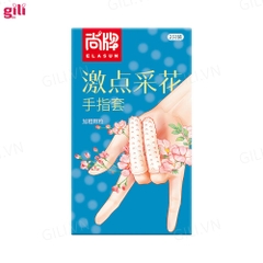 Bao cao su đôn ngón tay Elasun xanh 2 chiếc chính hãng