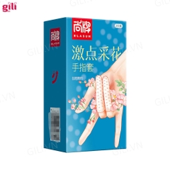 Bao cao su đôn ngón tay Elasun xanh 2 chiếc chính hãng