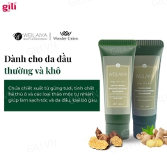 Bộ gội xả Hà Thủ Ô Weilaiya Zingiber 20ml + 20ml chính hãng