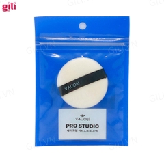 FIX Bông phấn khô tròn Vacosi Prs Small Round Pro Puff PK02 1s chính hãng