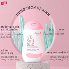 Dung dịch vệ sinh phụ nữ Hanayuki VB Soft Silk hồng 150ml chính hãng