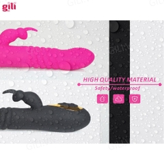 Dương vật giả Boqi Telescopic Swing G Spot Rabbit 18 mode chính hãng