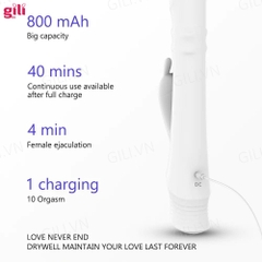 Dương vật giả Drywell Rabbit Vibrator chính hãng