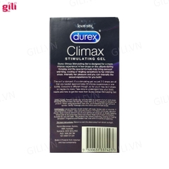 Gel bôi trơn tăng khoái cảm Durex Climax 10ml chính hãng