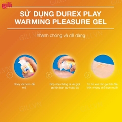 Gel bôi trơn tăng khoái cảm nữ Durex Play Warming 100ml chính hãng