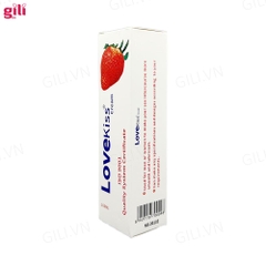 Gel bôi trơn hương dâu Love Kiss Strawberry chai 100ml chính hãng