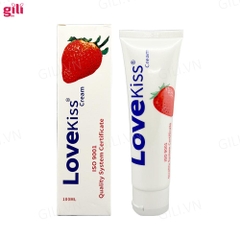 Gel bôi trơn hương dâu Love Kiss Strawberry chai 100ml chính hãng