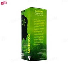 Gel bôi trơn tăng khoái cảm nữ Passion 30ml chính hãng