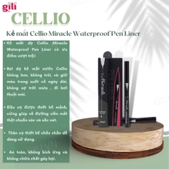 Kẻ mắt dạ Cellio Miracle Waterproof 2ml chính hãng