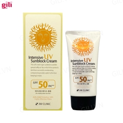Kem chống nắng 3W Clinic Intensive UV Sunblock Cream 70ml chính hãng