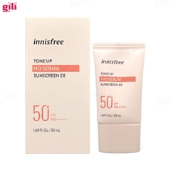 Kem chống nắng Innisfree Tone Up No Sebum SPF50+ 50ml chính hãng