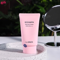 Kem chống nắng The Saem Eco Earth Pink Sun Cream Ex 50ml chính hãng