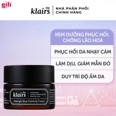 Kem dưỡng da Dear Klairs Midnight Blue Calming Cream 30ml chính hãng