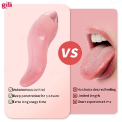 Lưỡi liếm massage Tongue Vibrator phát nhiệt chính hãng