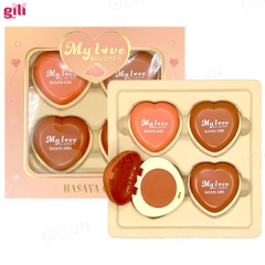 Set phấn má hồng Tim Hasaya Girl Blusher 4 hộp chính hãng