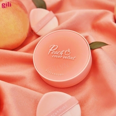 Phấn nước Black Rouge Peach Cover Velvet Cushion 14gr chính hãng