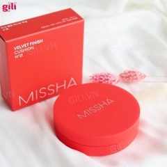 Phấn nước Missha Đỏ Velvet Finish Cushion Tone 21-23 15gr chính hãng