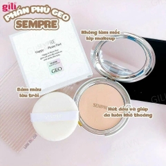 Phấn phủ Geo Sempre Happy & Please Pact trắng 22gr chính hãng