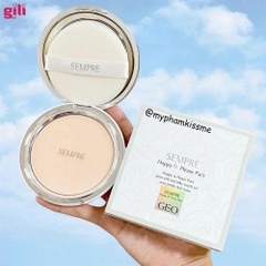 Phấn phủ Geo Sempre Happy & Please Pact trắng 22gr chính hãng