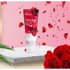 Sữa rửa mặt 3W Clinic Rose Water Cleansing Foam 100ml chính hãng