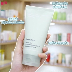 Sữa rửa mặt Innisfree Green Tea Amino Acid Cleansing 150ml chính hãng