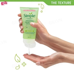 Sữa rửa mặt Simple Refreshing Facial Wash Gel 150ml chính hãng