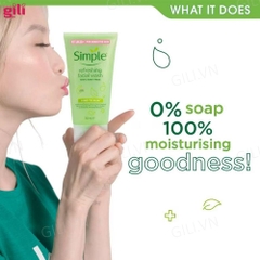 Sữa rửa mặt Simple Refreshing Facial Wash Gel 150ml chính hãng