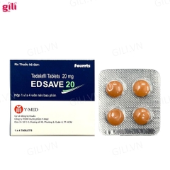 Tăng cường sinh lý nam Ed Save 20mg hộp 4 viên chính hãng