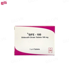 Tăng cường sinh lý nam Sife 100mg hộp 4 viên chính hãng