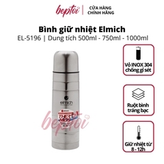 Bình giữ nhiệt nóng lạnh Elmich lõi Inox 304 tráng bạc 500 - 750 - 1000ml - Chất lượng Châu Âu