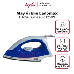 Bàn ủi điện Ladomax công suất 1200W, bàn là khô đế nhôm chống dính HA-226