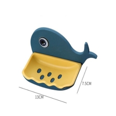 Khay Đựng Xà Phòng Dán Tường Hình Cá Heo Dễ Thương A3821