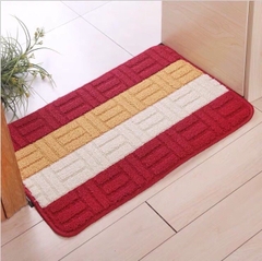 Thảm Lau Chân Kẻ Sọc Siêu Thấm Nước Chống Trượt 40x60CM A1771