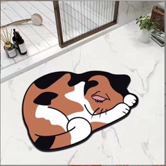 Thảm Lau Chân SiLicon Hình Thú Siêu Thấm Hút, Thảm Chùi Chân chống Trượt Siêu bền A3662