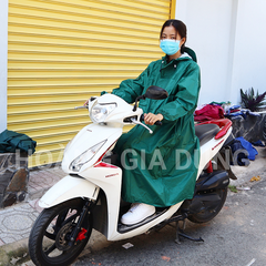 Áo Mưa Da Cá Dây Kéo Khóa AM02