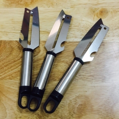 Dao Bào 2 Lưỡi inox 5 Trong 1 Dao Bào Rau Củ Quả Gọt Trái cây A2212