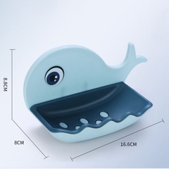 Khay Đựng Xà Phòng Dán Tường Hình Cá Heo Dễ Thương A3821