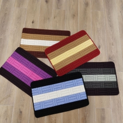 Thảm Lau Chân Kẻ Sọc Siêu Thấm Nước Chống Trượt 40x60CM A1771