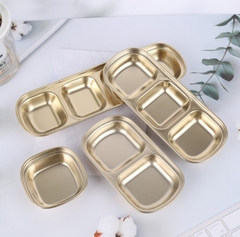 Khay Đựng Gia Vị Nước Chấm Inox 3 Ngăn Siêu Kháng Khuẩn A3532